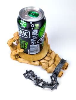 Skeleton Hand: Halloween Self-Adjusting Coaster 3d model
