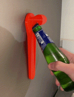 Bottle Opener for Fridge 3d model