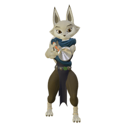 Fox Girl with Blunderbuss 3d model