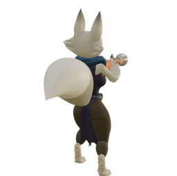 Fox Girl with Blunderbuss 3d model
