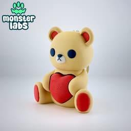 Valentine's Day Plushie Fidget Clicker Keychains 3d model