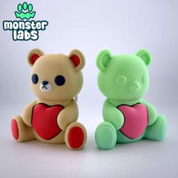 Valentine's Day Plushie Fidget Clicker Keychains 3d model