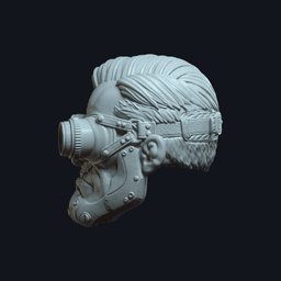 Dex v3 Action Figure Head 3d model