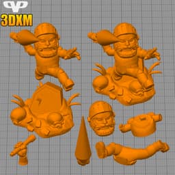 Arthur Ghost and Goblins Chibi STL for 3D Printing ChibiSTL 3DXM 3d model