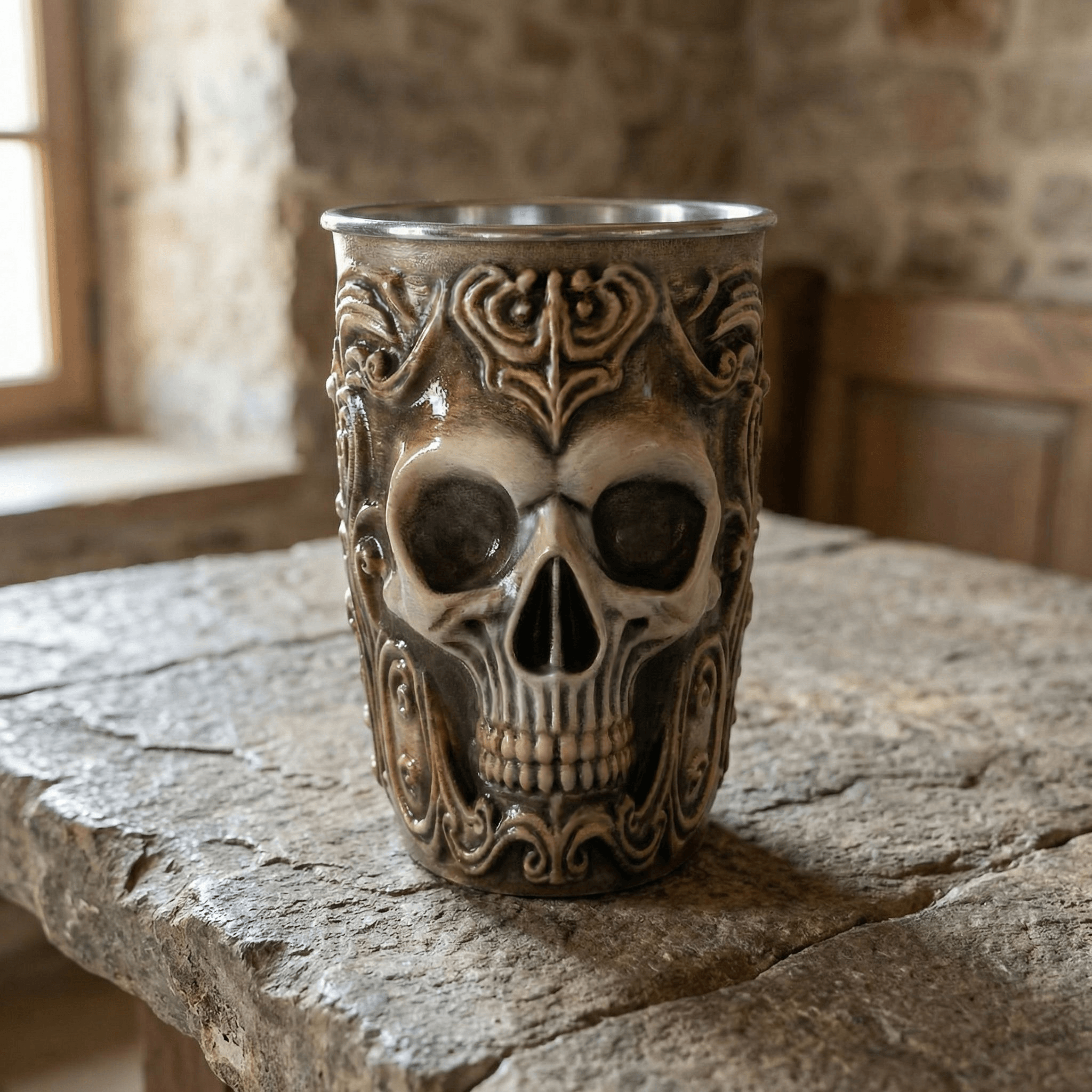 Gothic Skull Tumbler 3d model