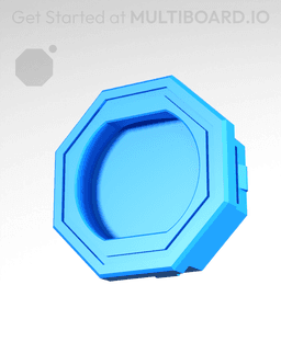 Multiboard Snap - Twist-On Multipoint Mount 3d model