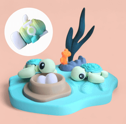 2025 Sea Turtle Flexi with Display 3d model