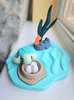 2025 Sea Turtle Flexi with Display 3d model