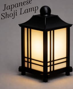 Japanese Shoji Lamp 3d model