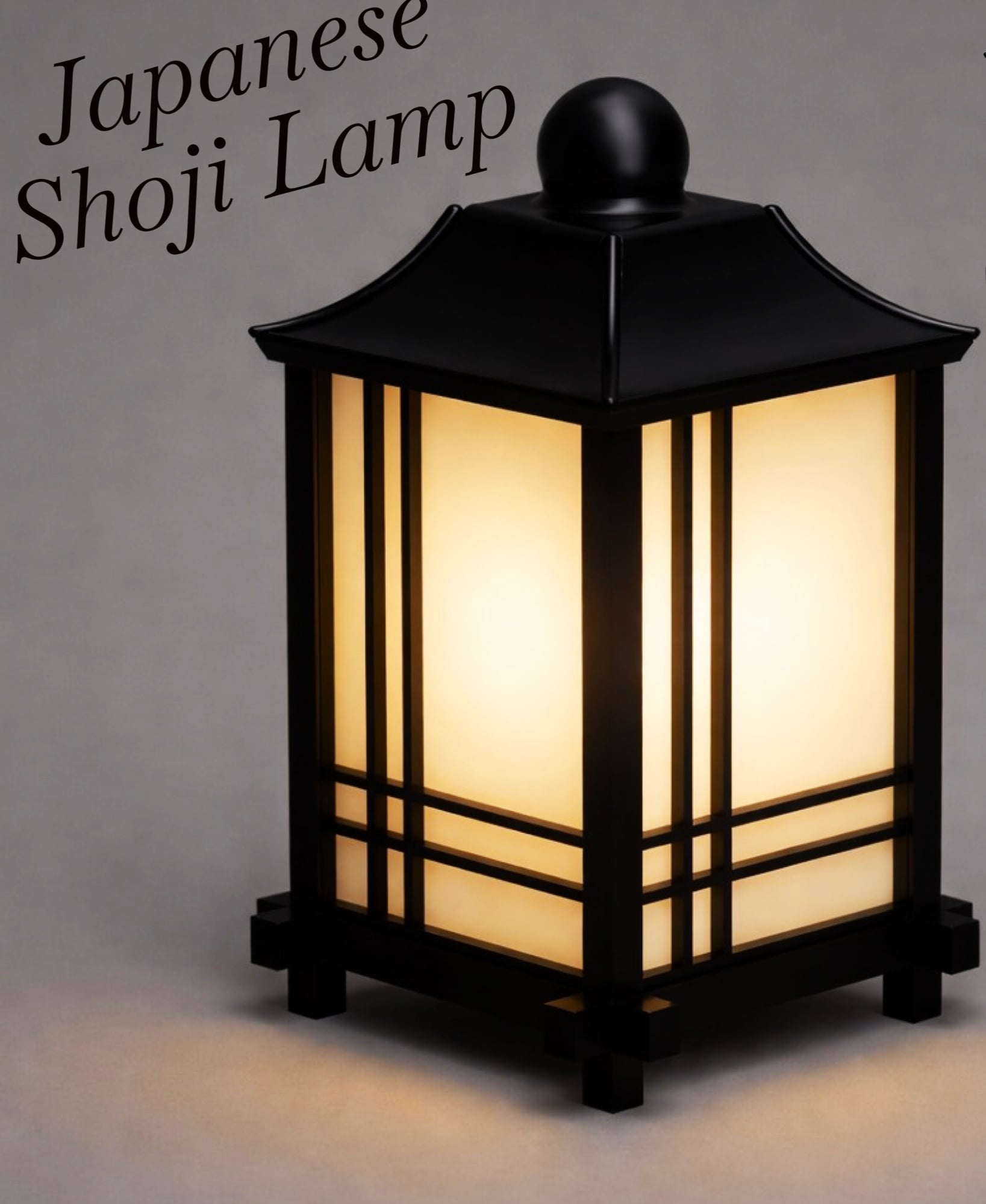 Japanese Shoji Lamp 3d model