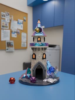Castle Dice Tower 3d model