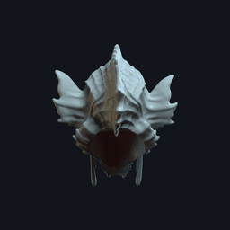 Abyssalor v2 Action Figure Head 3d model