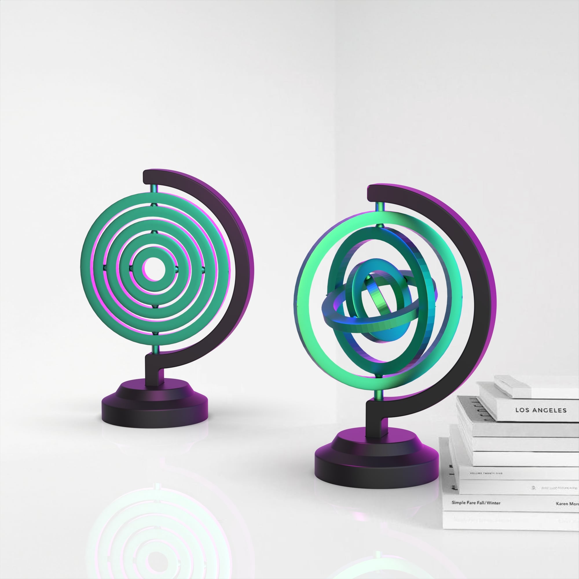 desktop_gyroscope_circles.stl 3d model