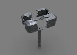 Broken Mjolnir 3d model