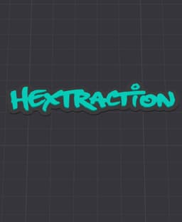 Hextraction Logo 3d model