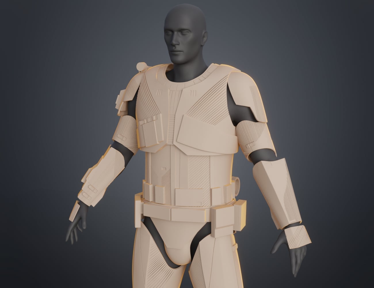Sith Trooper's Armor - Star Wars 3d model
