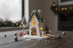 Christmas Cottage Mini House Set 3d model