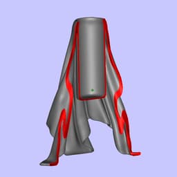 FABRIC DRAPED VASE 3d model