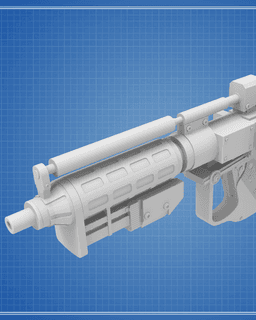 E-5 Blaster Rifle - Star Wars 3d model