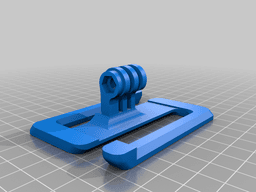 GoPro Backpack Mount 3d model