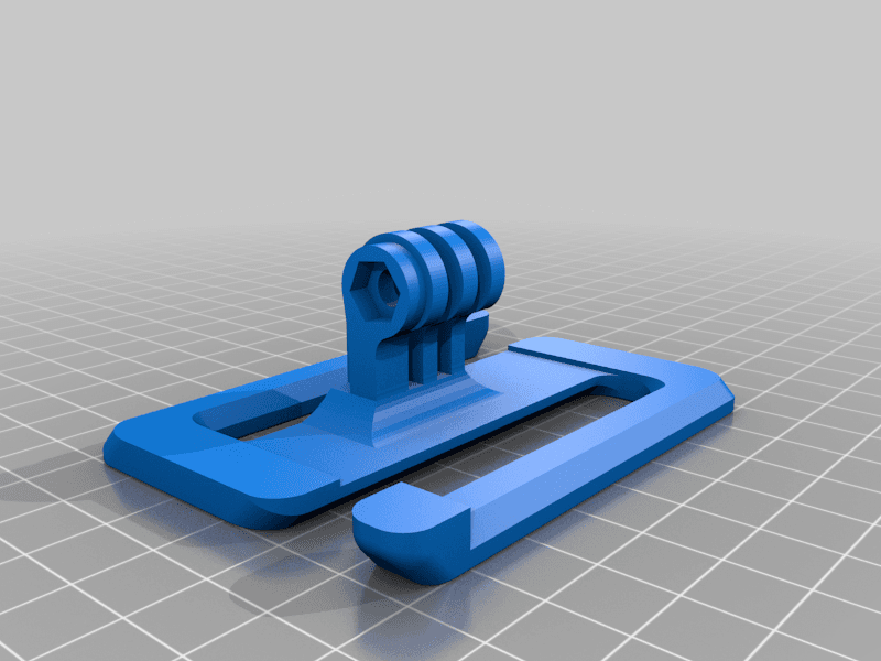 GoPro Backpack Mount 3d model