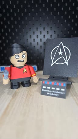 Chunky Redshirt Multicolor Nameplates 3d model