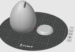 Egg Shaped Money Box / Piggy Bank 3d model