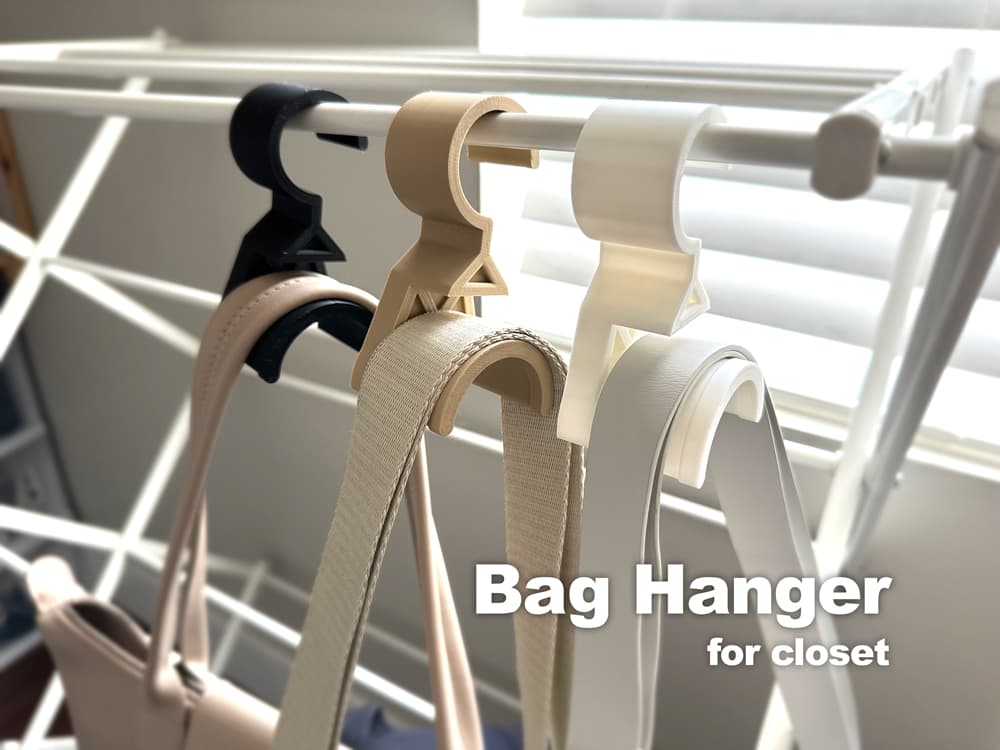 Bag Hanger For Closet 3d model