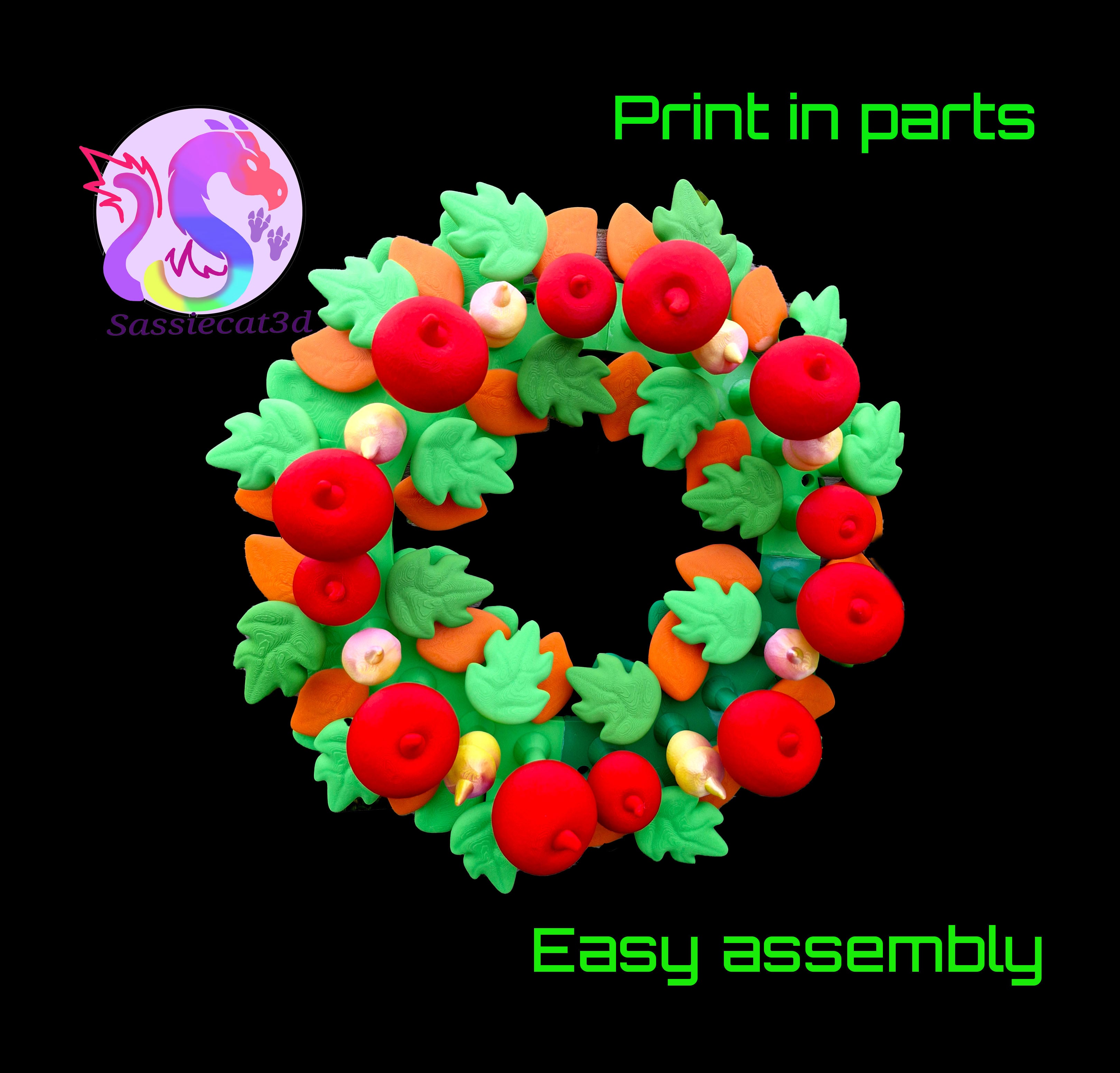 Autumn Wreath *Personal Use* 3d model