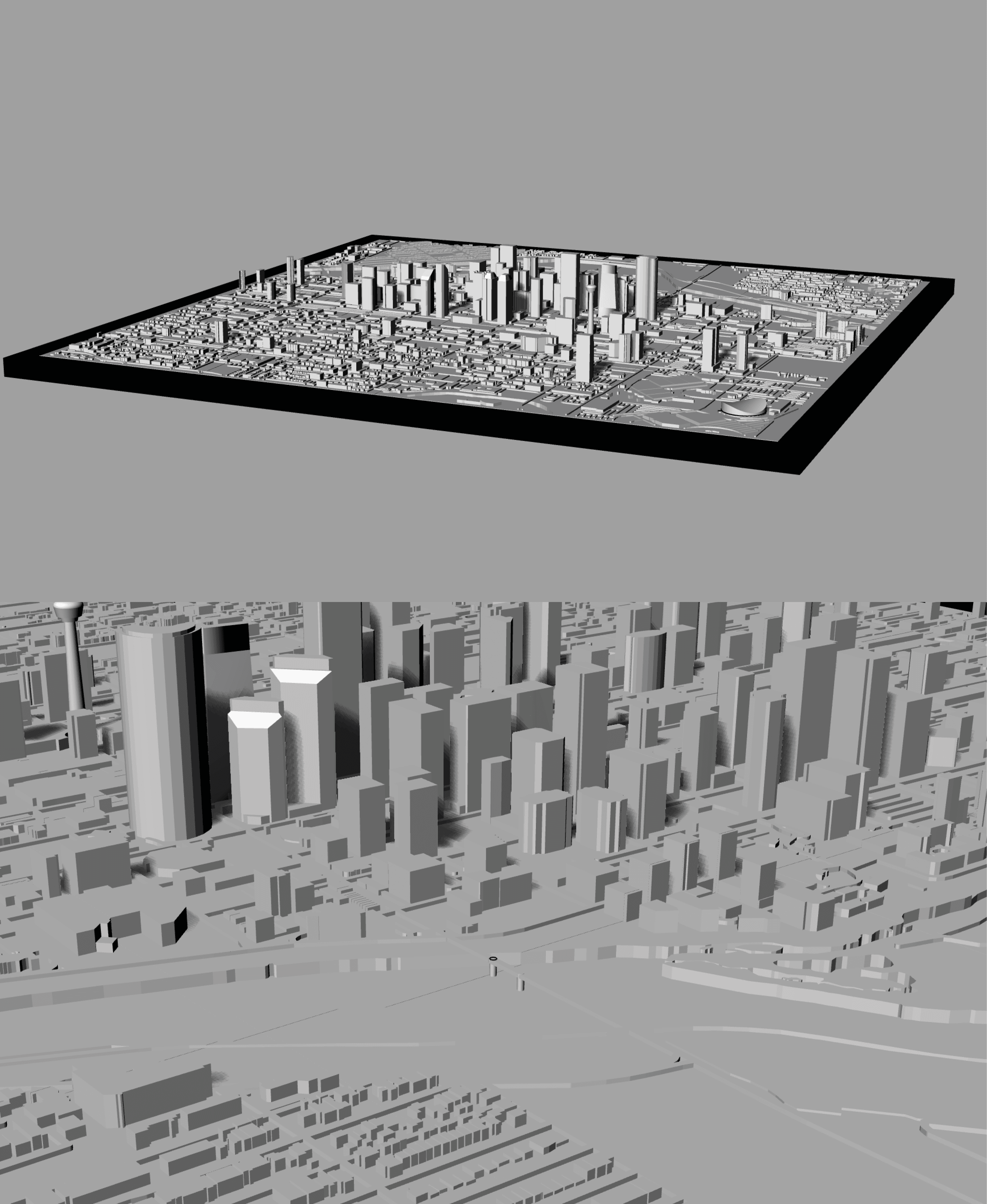 CALGARY, Skyline 3D map 3d model