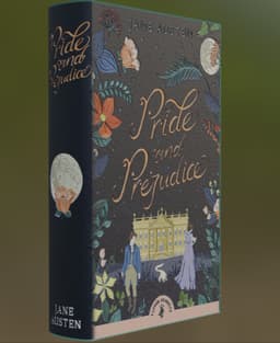 Pride and Prejudice - Book Litho 3d model
