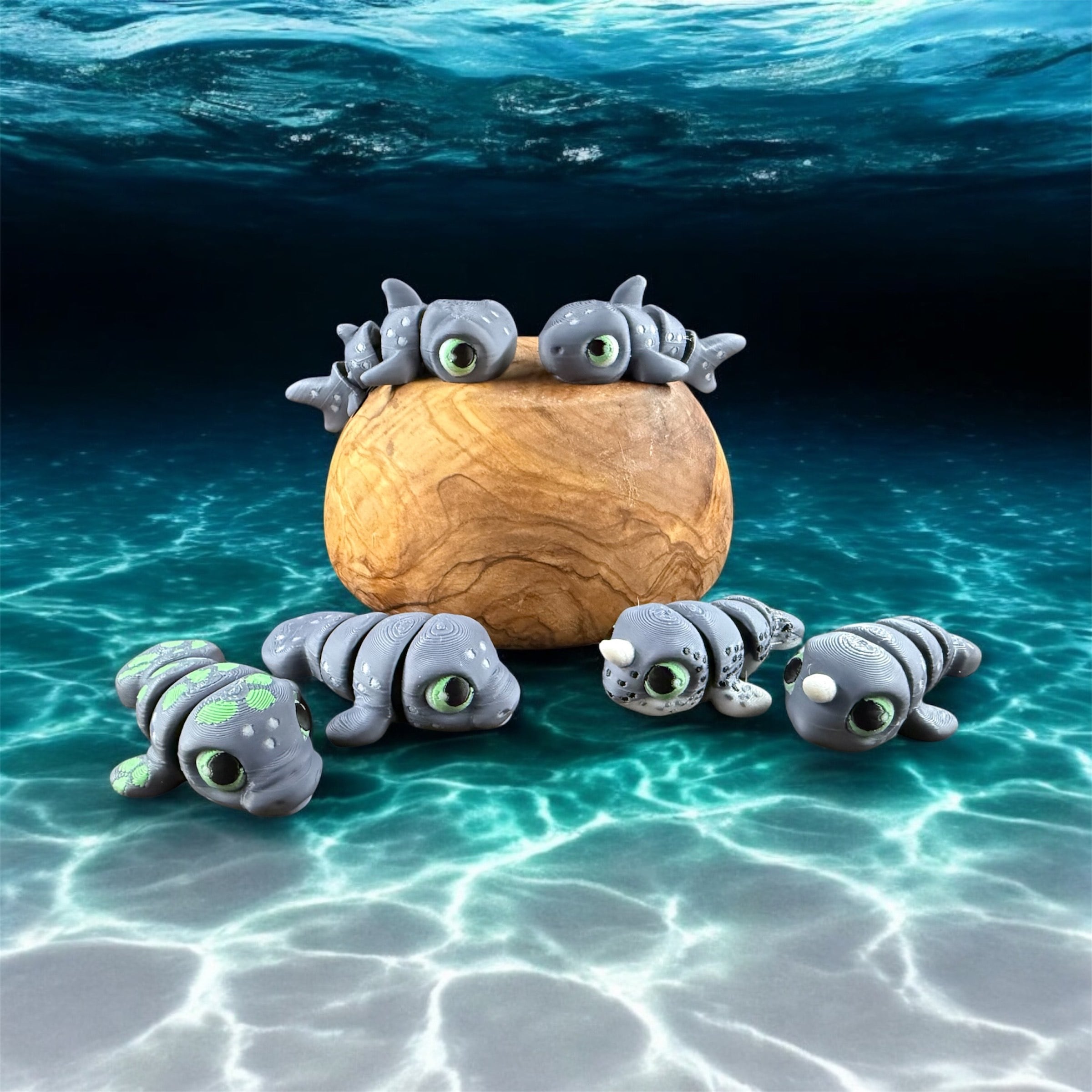 Mini Sea Critters Set 2 3d model