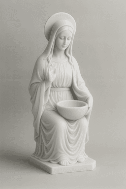 Virgin Mary Candle Holder STL | Religious Tea Light Statue 3d model