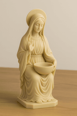 Virgin Mary Candle Holder STL | Religious Tea Light Statue 3d model