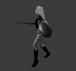 Sexy Fantasy Warrior Diana v2 3d model