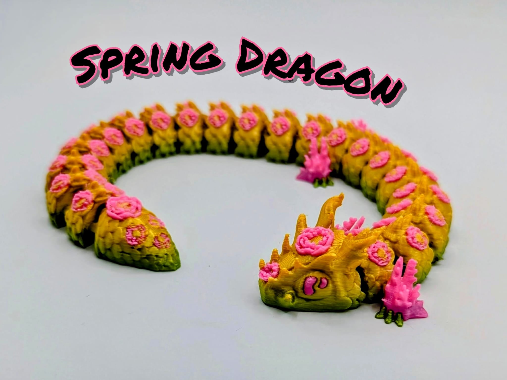 Articulated Spring Dragon 3d model