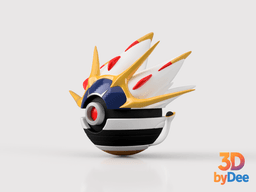 Solgaleo Poke Ball 3d model