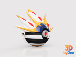Solgaleo Poke Ball 3d model