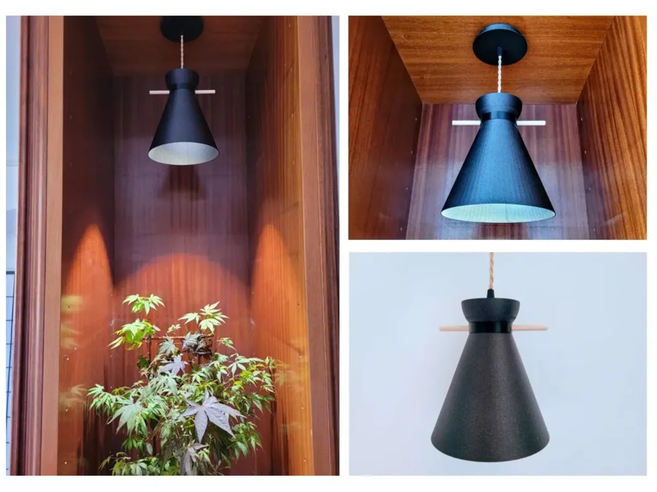 Japanese styled ceiling lamp shade 3d model