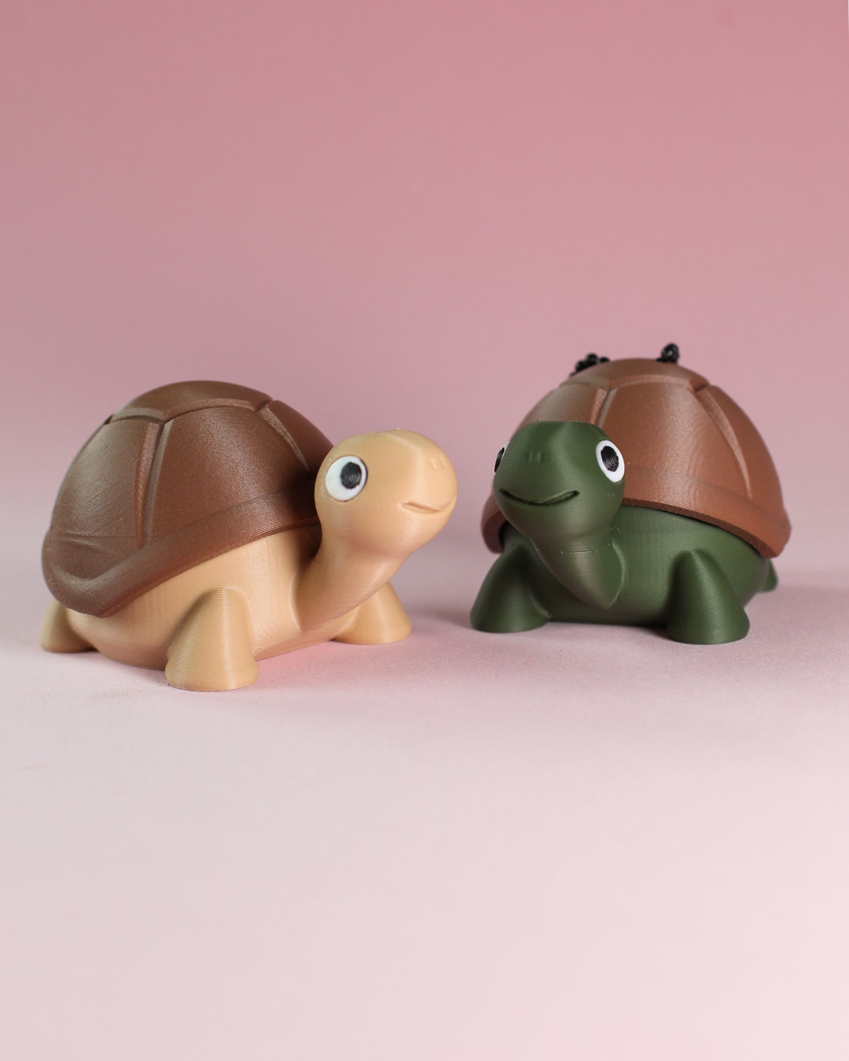 Tortoise Fidget Clicker Keychain 3d model