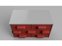 Brick Themed Chest of Drawers 3d model