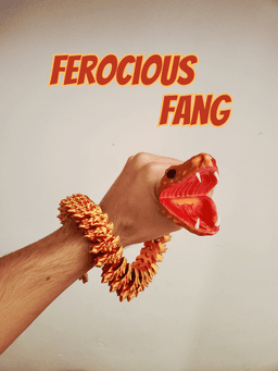 Ferocious Fang!! Articulating Snake! 3d model