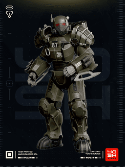 NCR Power Armor 3D Printer STL 3d model