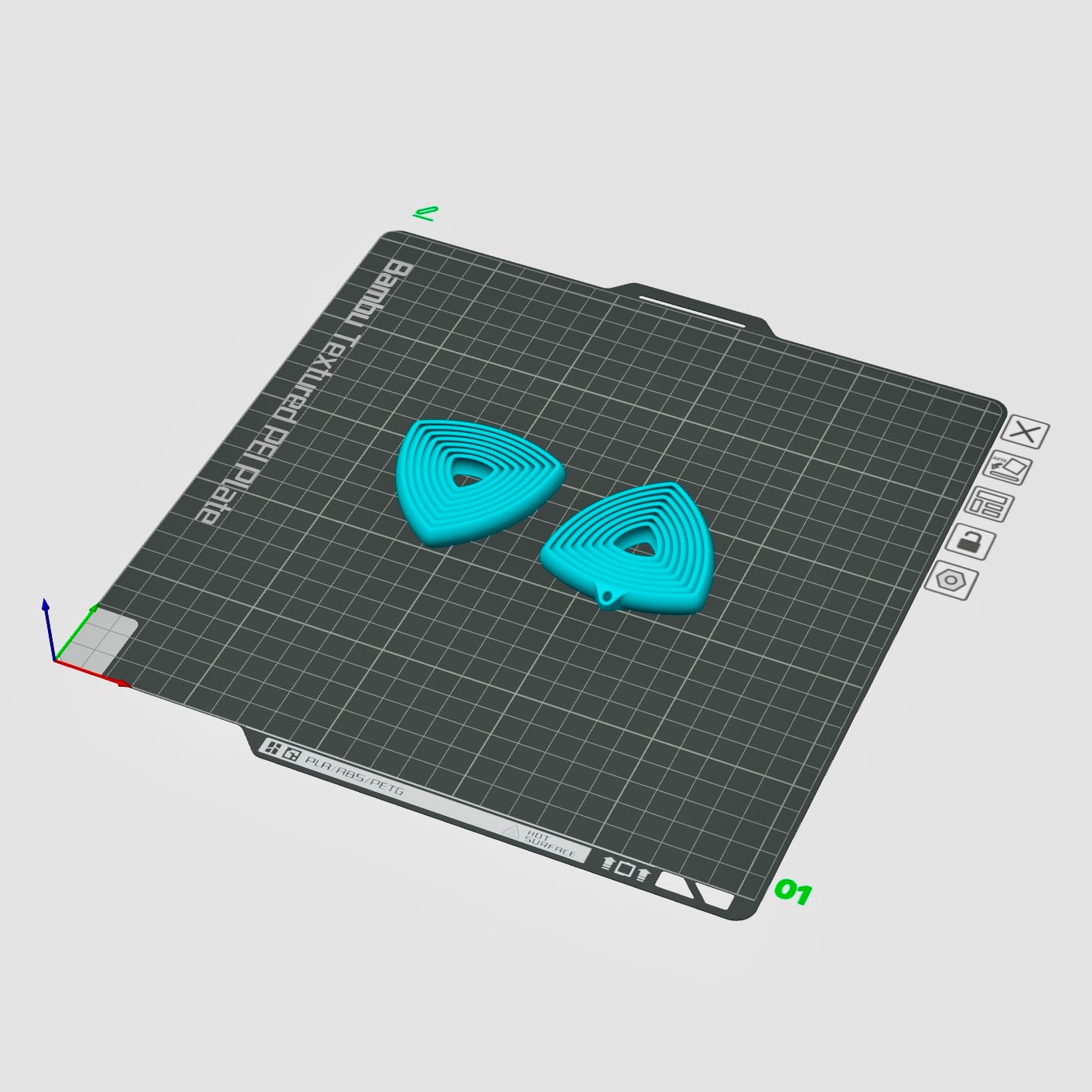Fidget Wobble Triangle Toy Print in Place 3d model