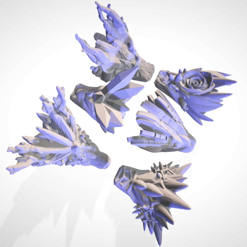 Dragon Head Keychains 3d model