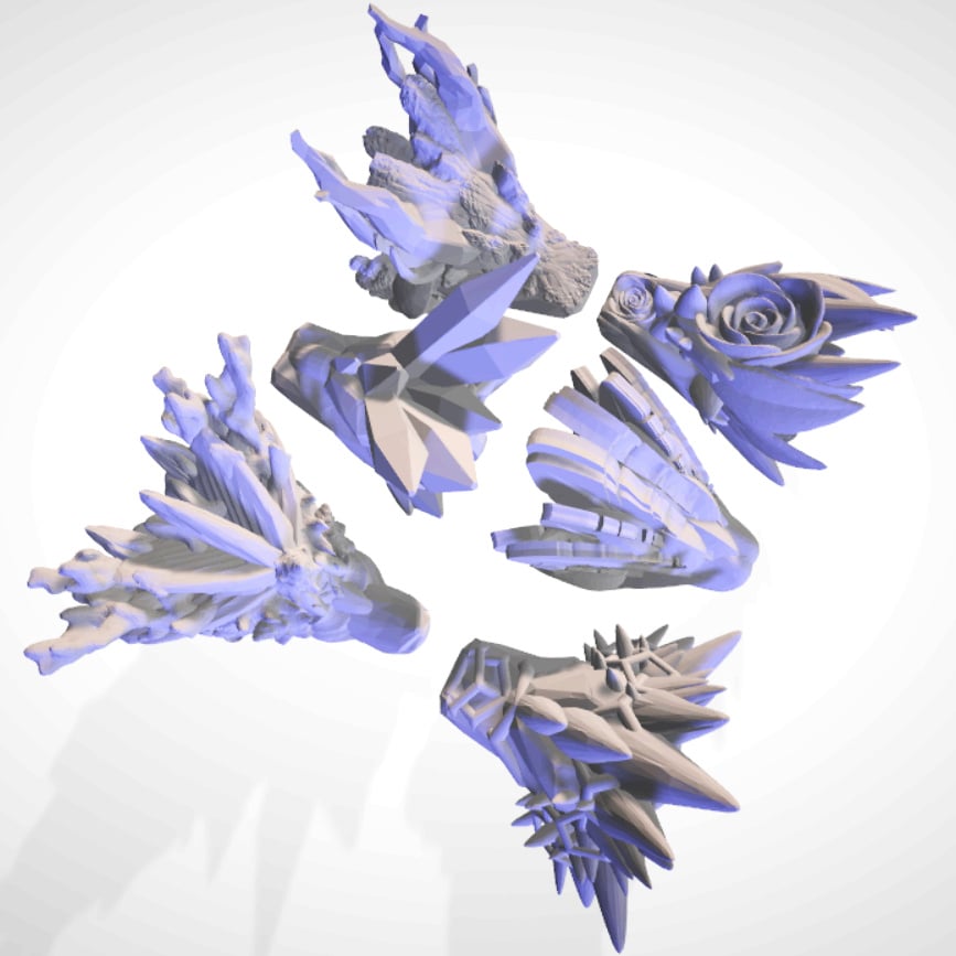 Dragon Head Keychains 3d model