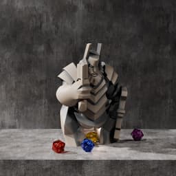 Dwarf Statue Dice Tower 3d model