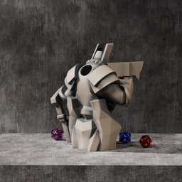 Dwarf Statue Dice Tower 3d model