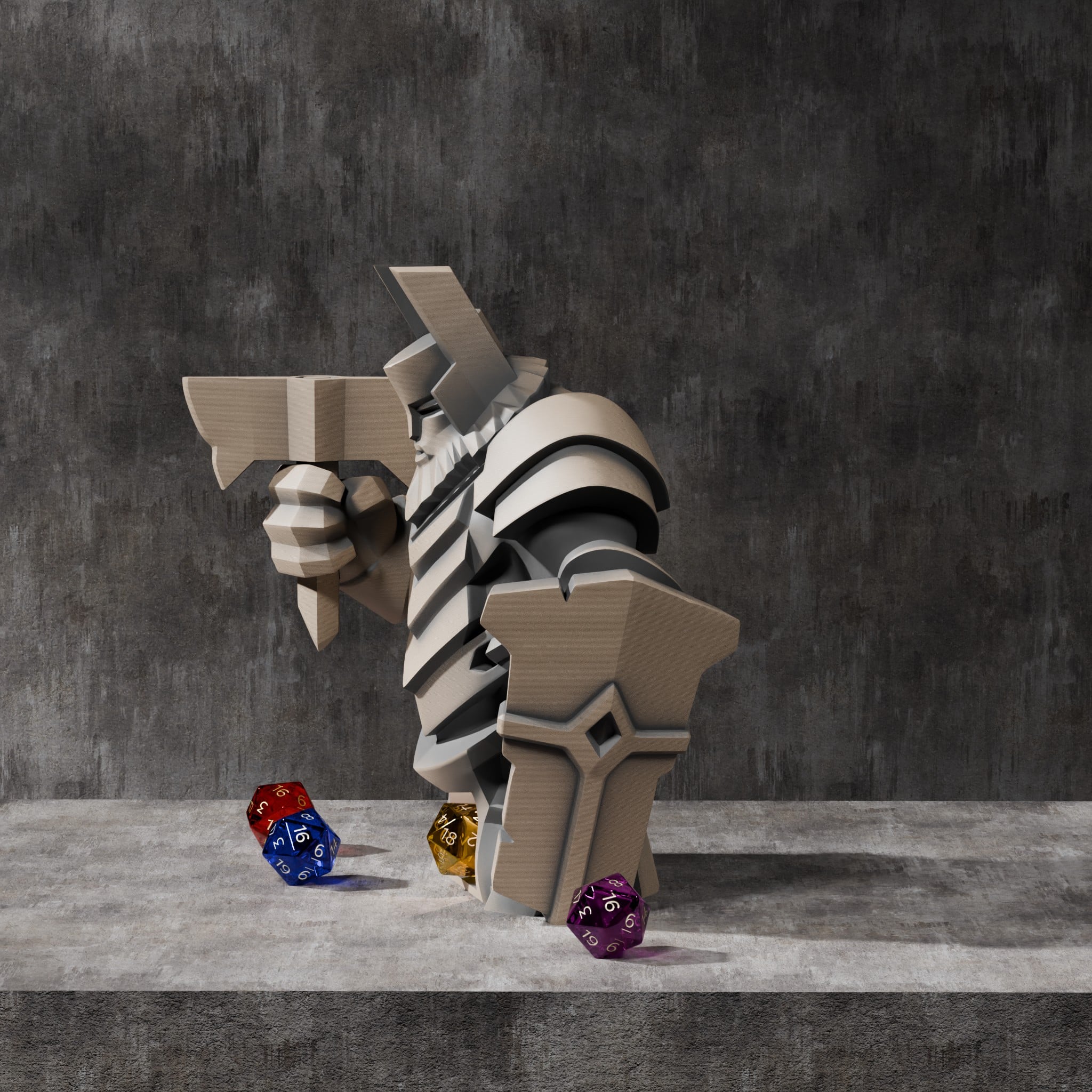 Dwarf Statue Dice Tower 3d model