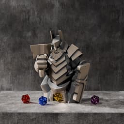 Dwarf Statue Dice Tower 3d model